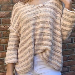 Free People Coral Woven Spring Top - Small